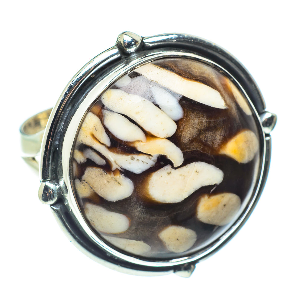 Peanut Wood Jasper Rings handcrafted by Anasilvercos - RING58601