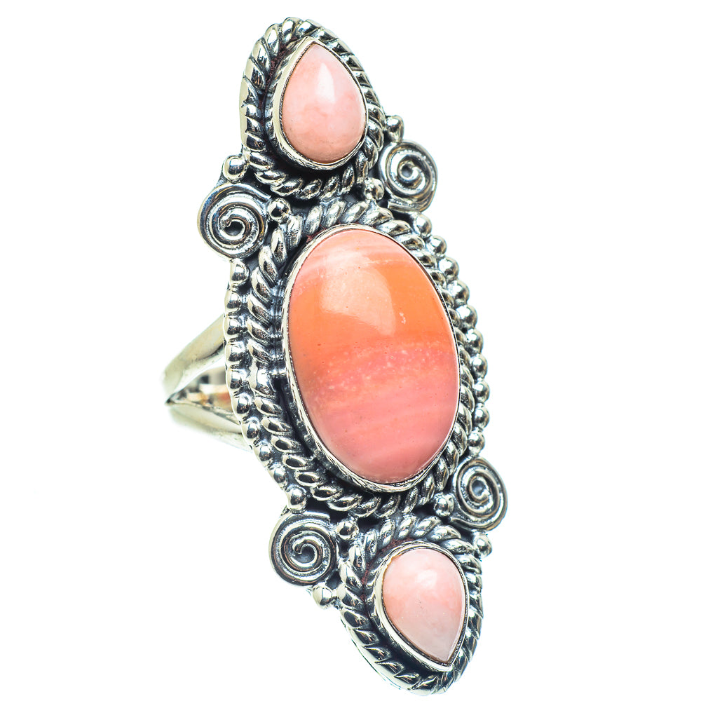 Pink Opal Rings handcrafted by Anasilvercos - RING58604