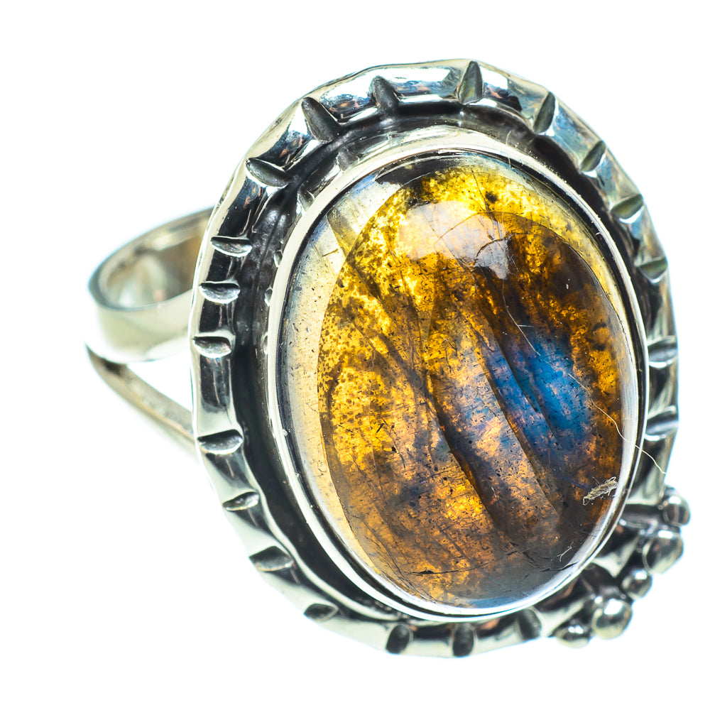 Labradorite Rings handcrafted by Anasilvercos - RING58624