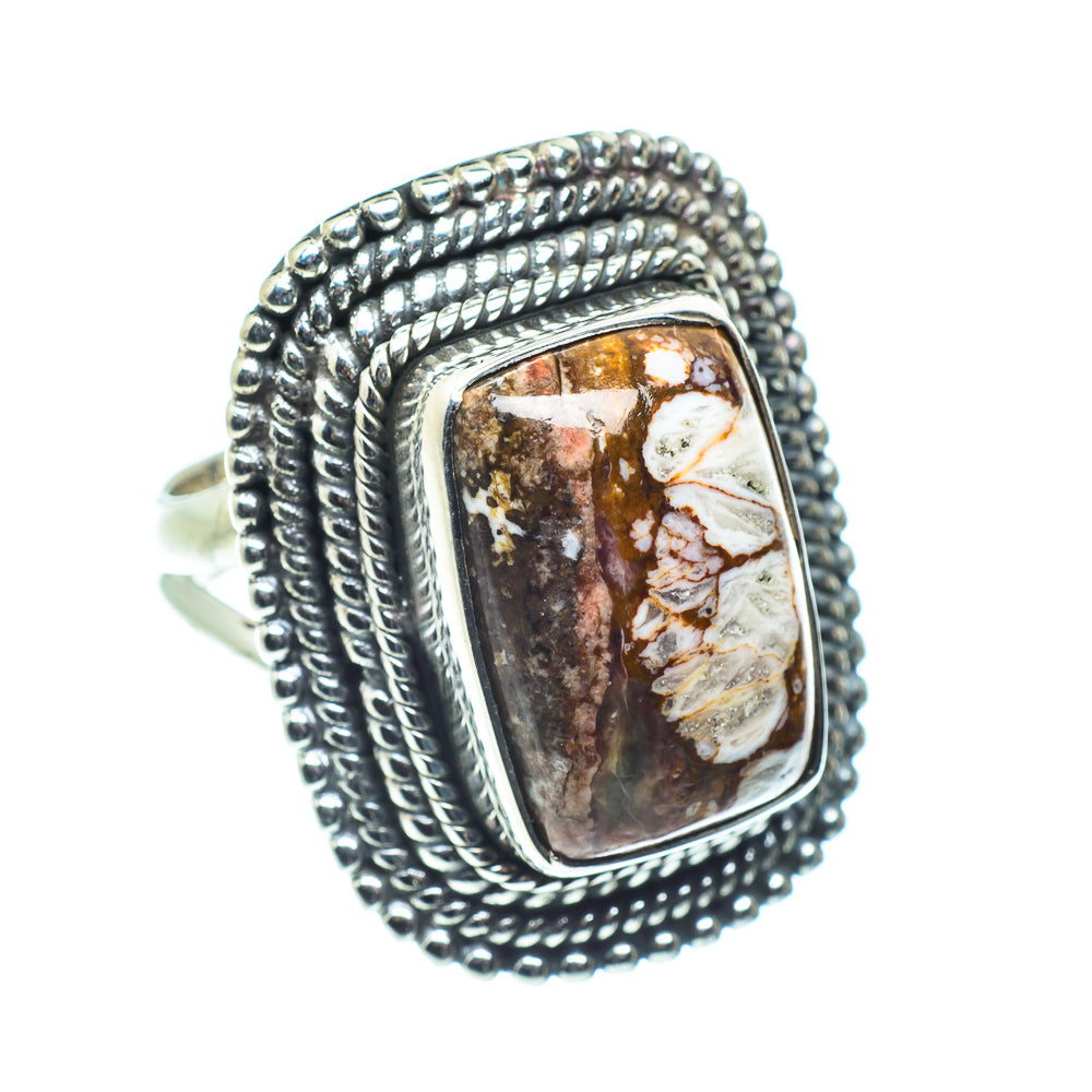 Peanut Wood Jasper Rings handcrafted by Anasilvercos - RING58627