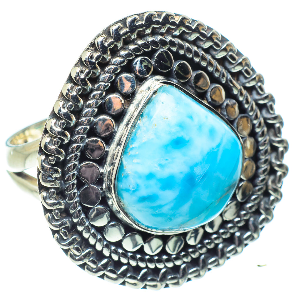 Larimar Rings handcrafted by Anasilvercos - RING58655