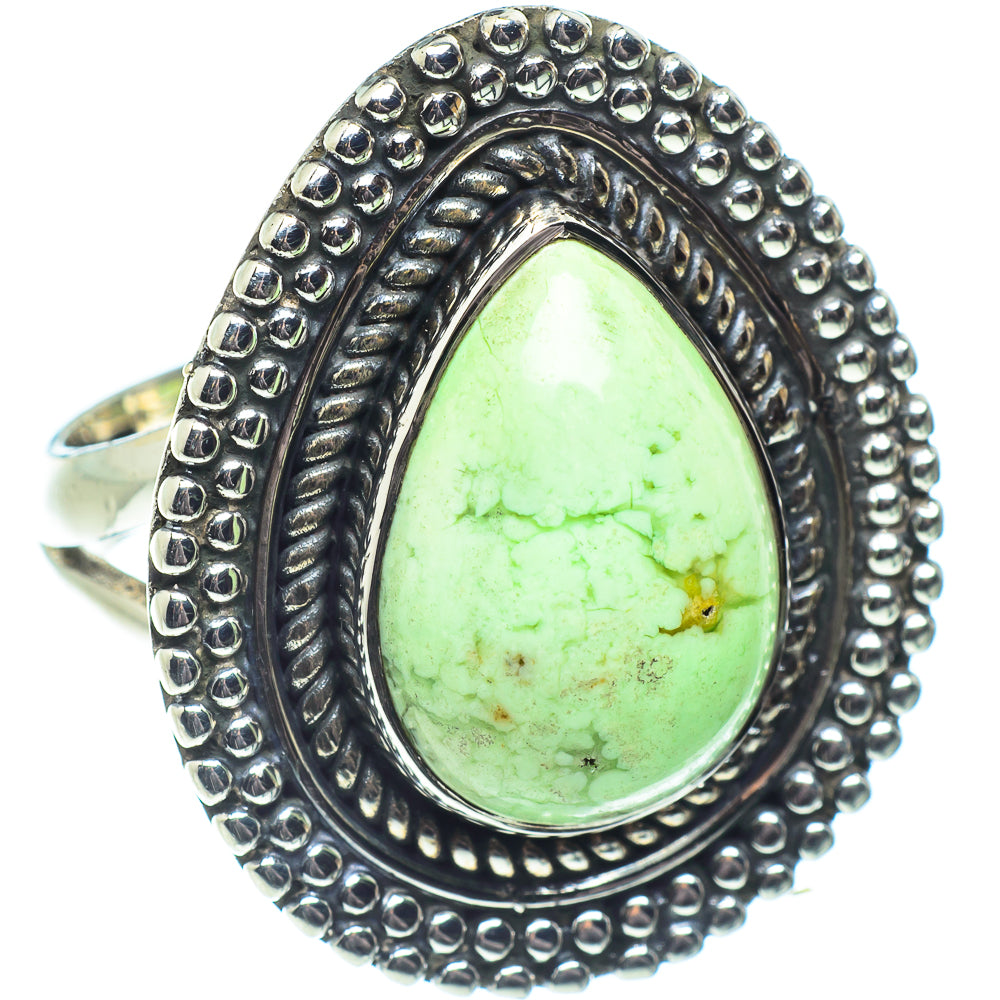 Lemon Chrysoprase Rings handcrafted by Anasilvercos - RING58657