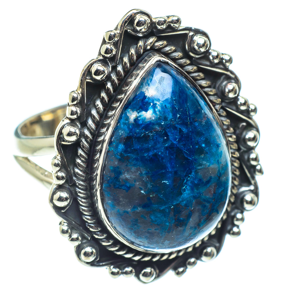 Chrysocolla In Quartz Rings handcrafted by Anasilvercos - RING58661