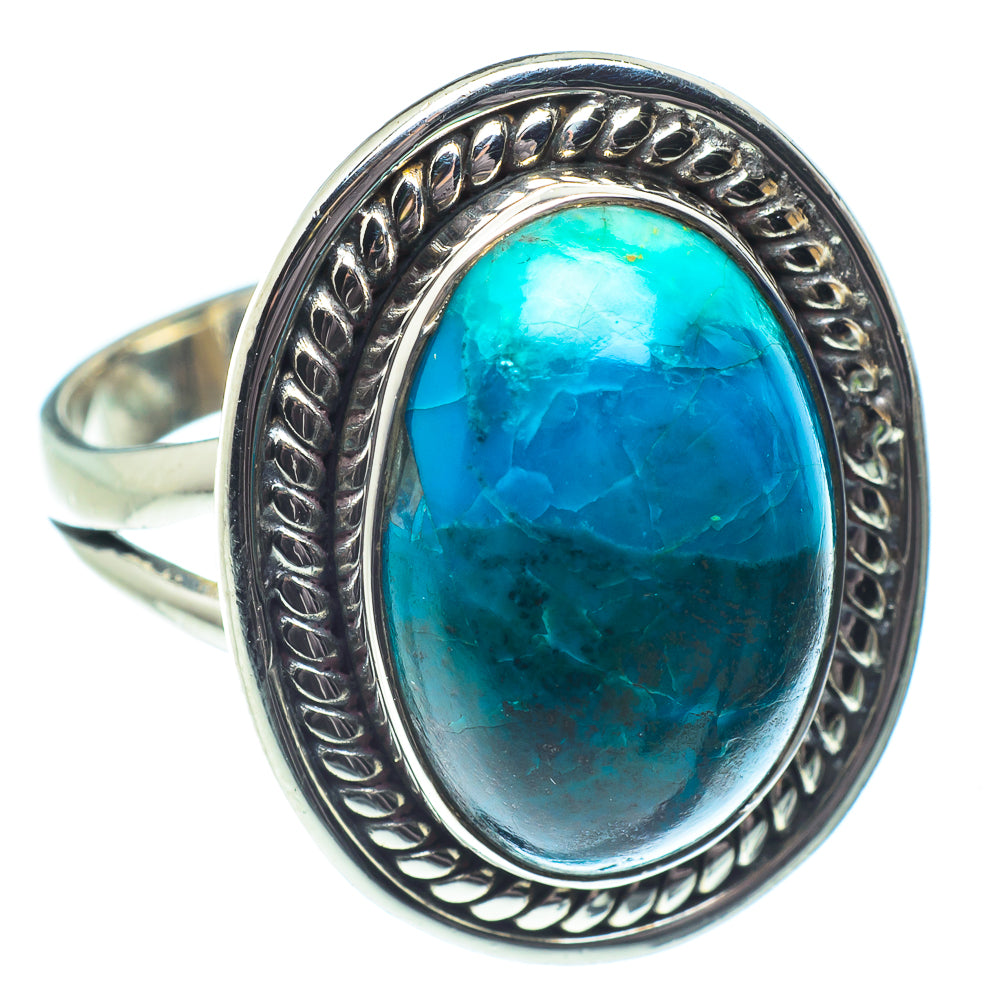Chrysocolla Rings handcrafted by Anasilvercos - RING58704