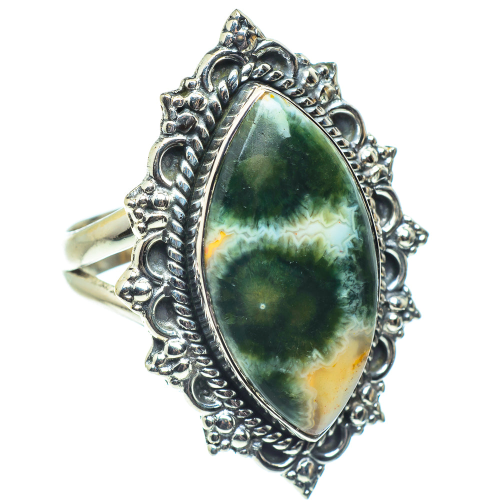 Ocean Jasper Rings handcrafted by Anasilvercos - RING58716