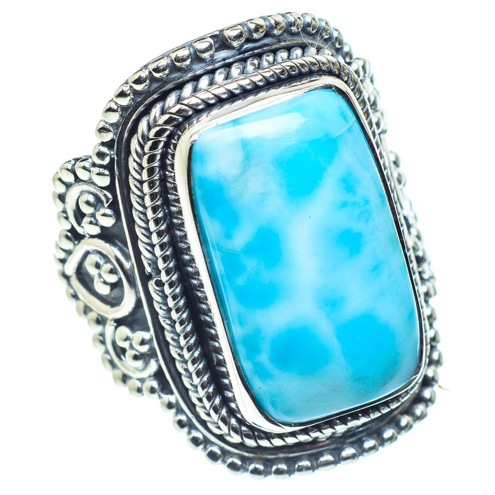 Larimar Rings handcrafted by Anasilvercos - RING58720