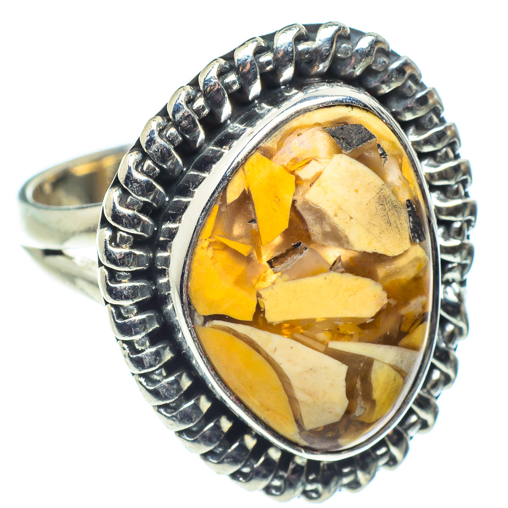 Brecciated Mookaite Rings handcrafted by Anasilvercos - RING58734