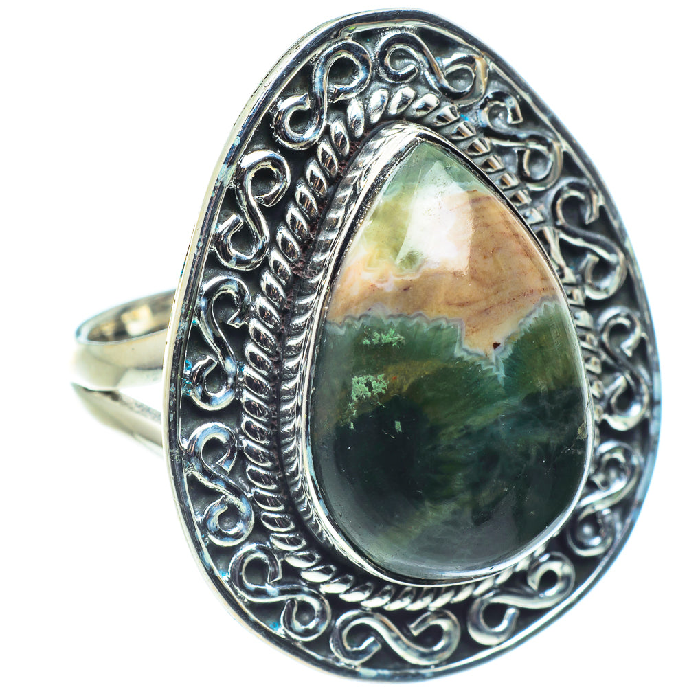 Ocean Jasper Rings handcrafted by Anasilvercos - RING58744