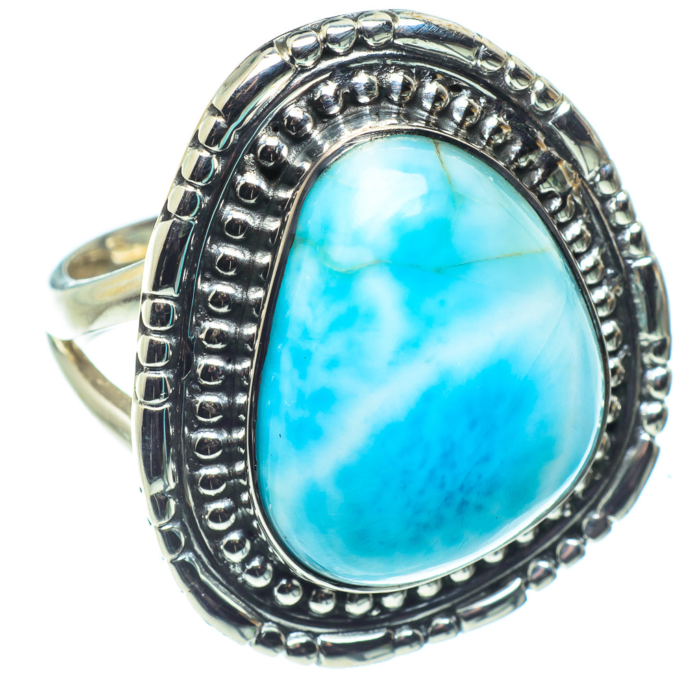 Larimar Rings handcrafted by Anasilvercos - RING58751