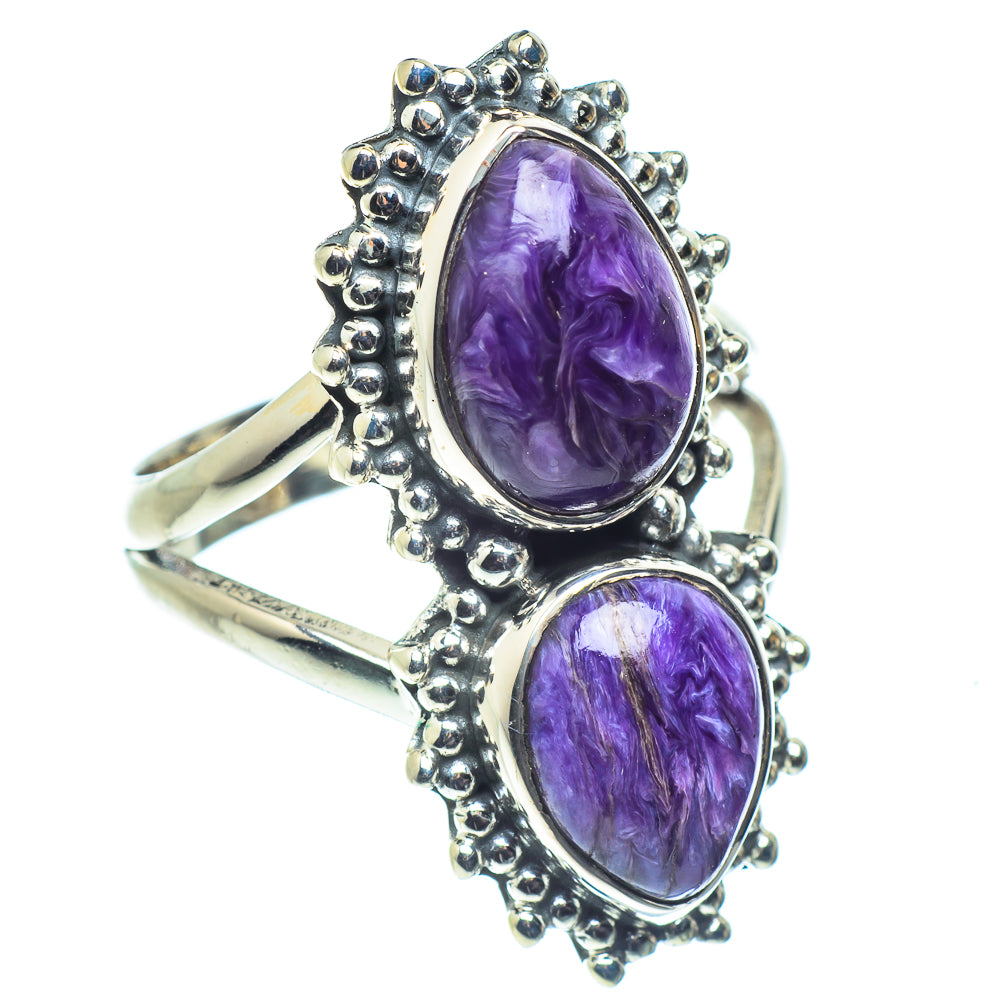Charoite Rings handcrafted by Anasilvercos - RING58758