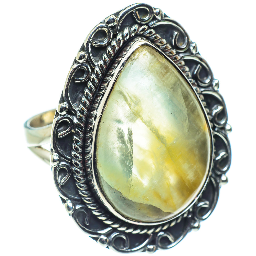 Prehnite Rings handcrafted by Anasilvercos - RING58773
