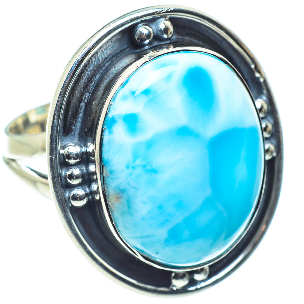 Larimar Rings handcrafted by Anasilvercos - RING58799