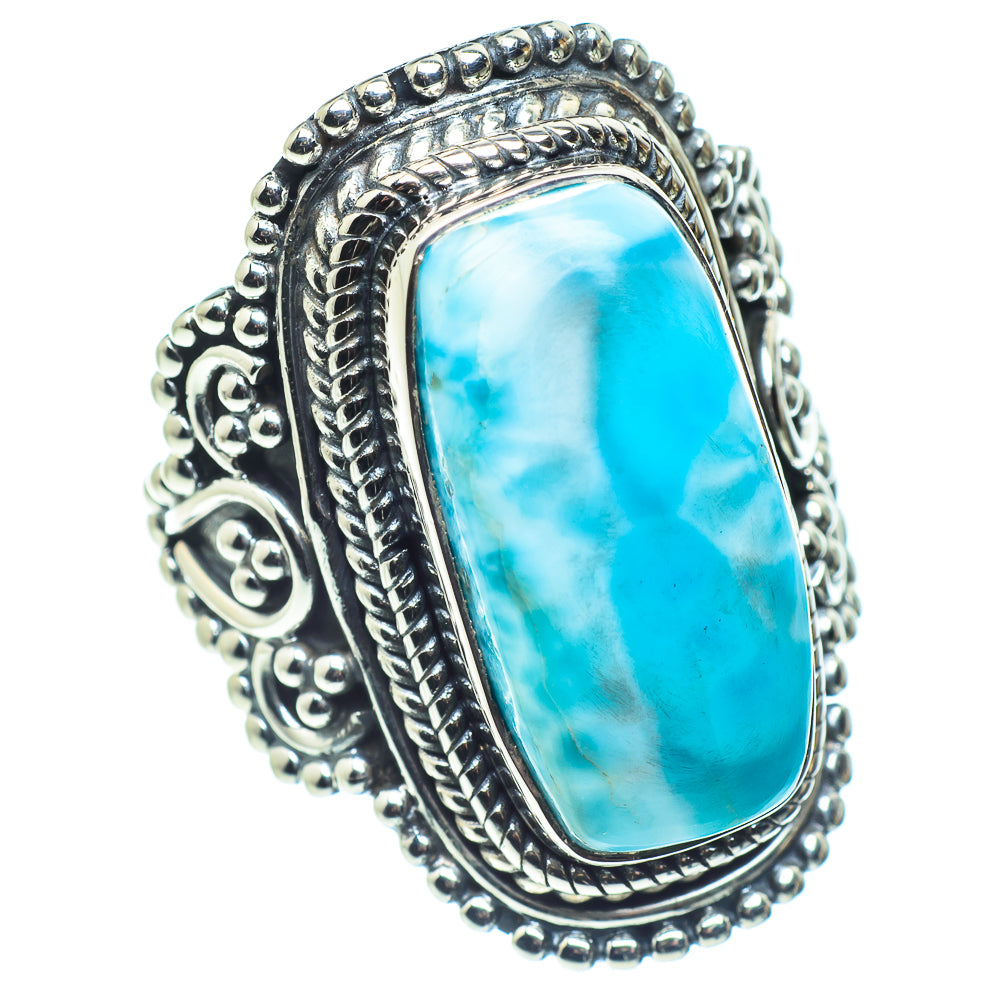 Larimar Rings handcrafted by Anasilvercos - RING58802