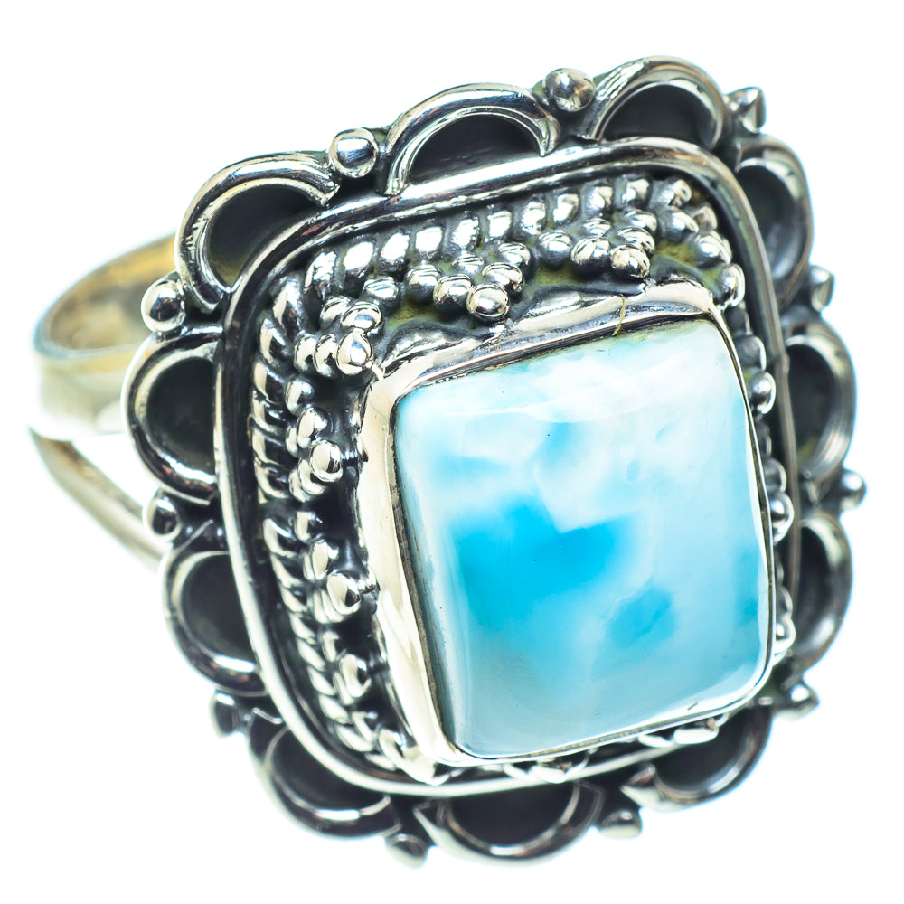 Larimar Rings handcrafted by Anasilvercos - RING58810