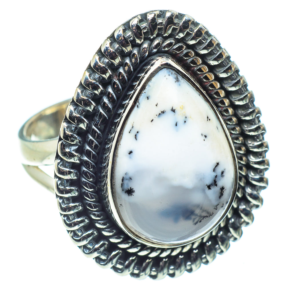 Dendritic Opal Rings handcrafted by Anasilvercos - RING58814