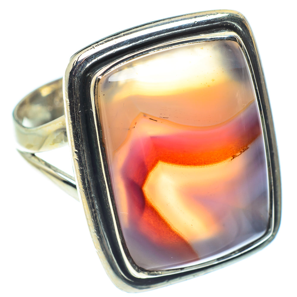 Botswana Agate Rings handcrafted by Anasilvercos - RING58816