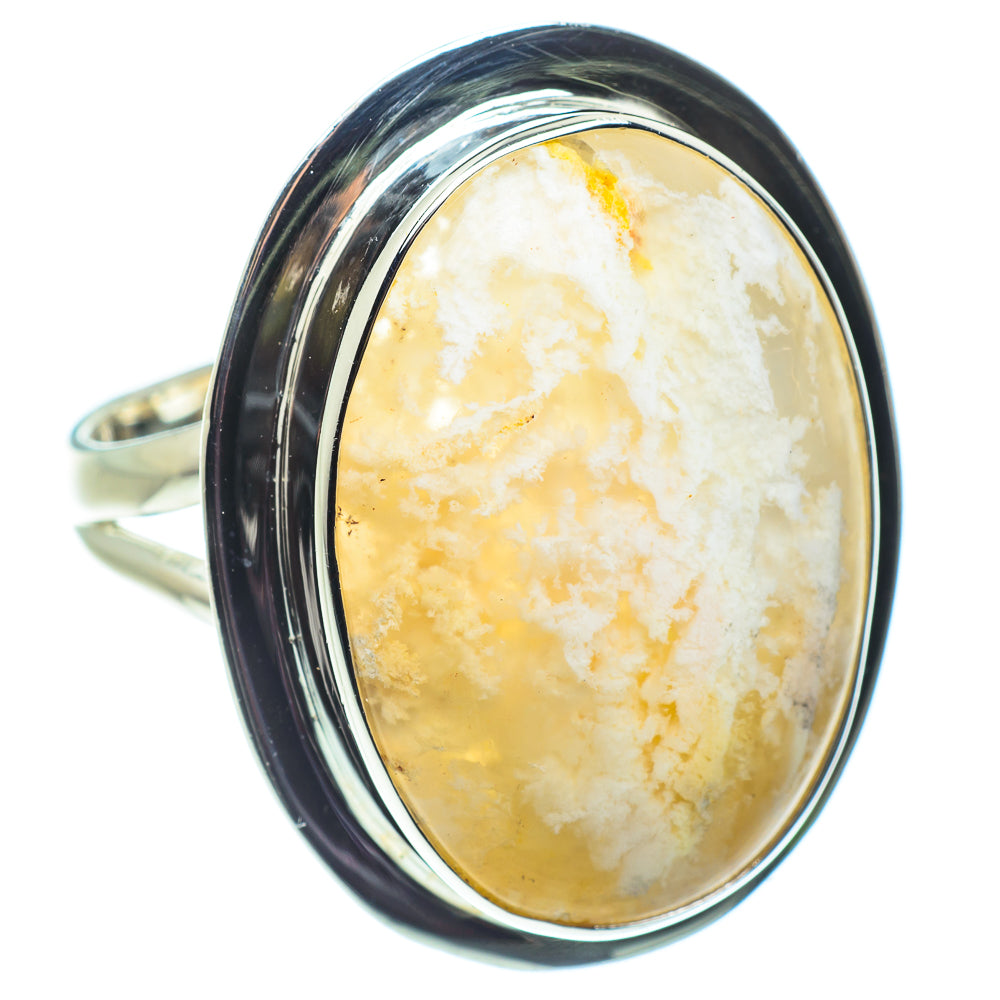 Plume Agate Rings handcrafted by Anasilvercos - RING58817