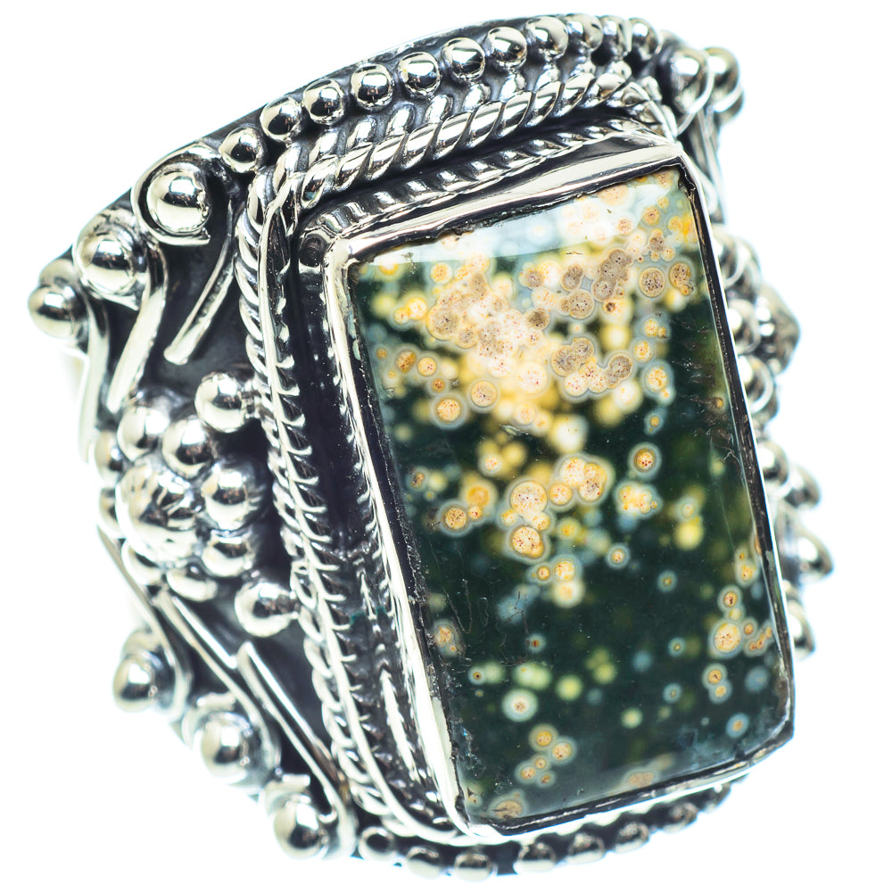 Ocean Jasper Rings handcrafted by Anasilvercos - RING58820