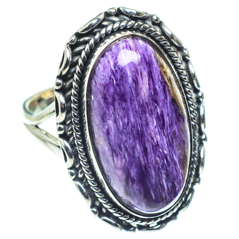 Charoite Rings handcrafted by Anasilvercos - RING58821