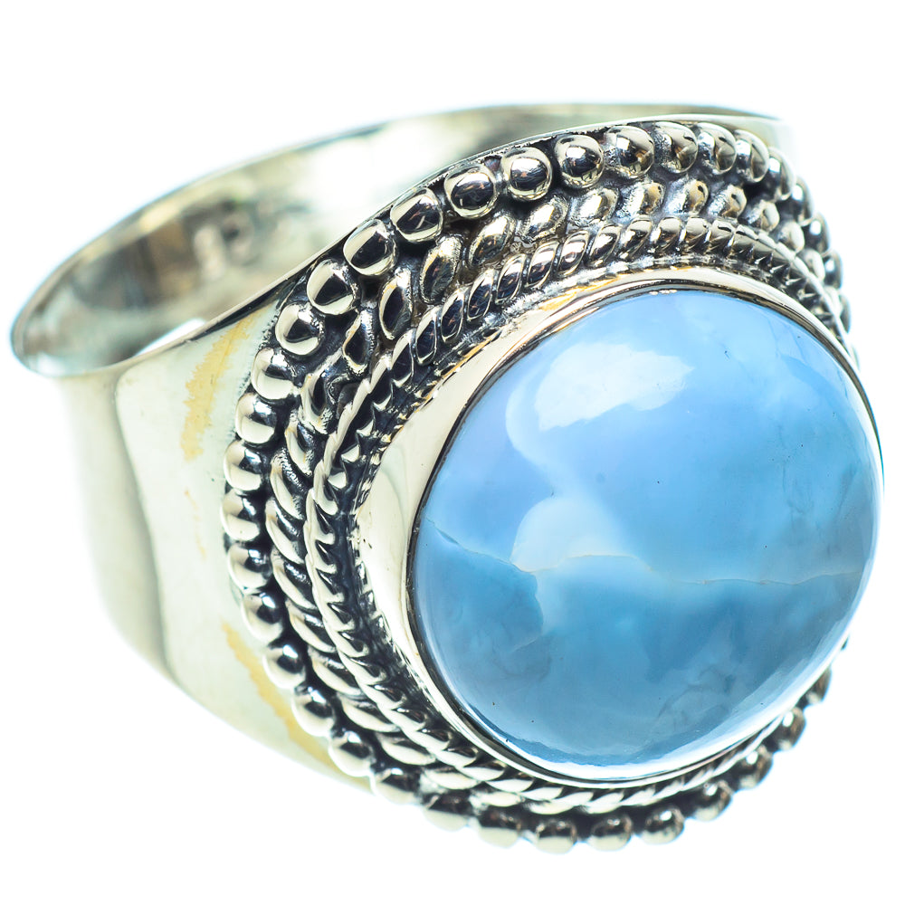 Larimar Rings handcrafted by Anasilvercos - RING58826