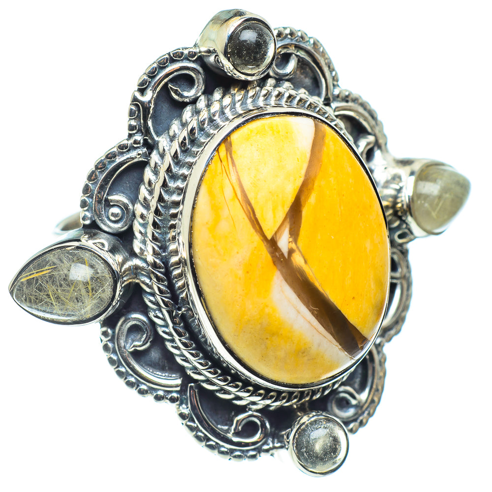 Brecciated Mookaite Rings handcrafted by Anasilvercos - RING58830