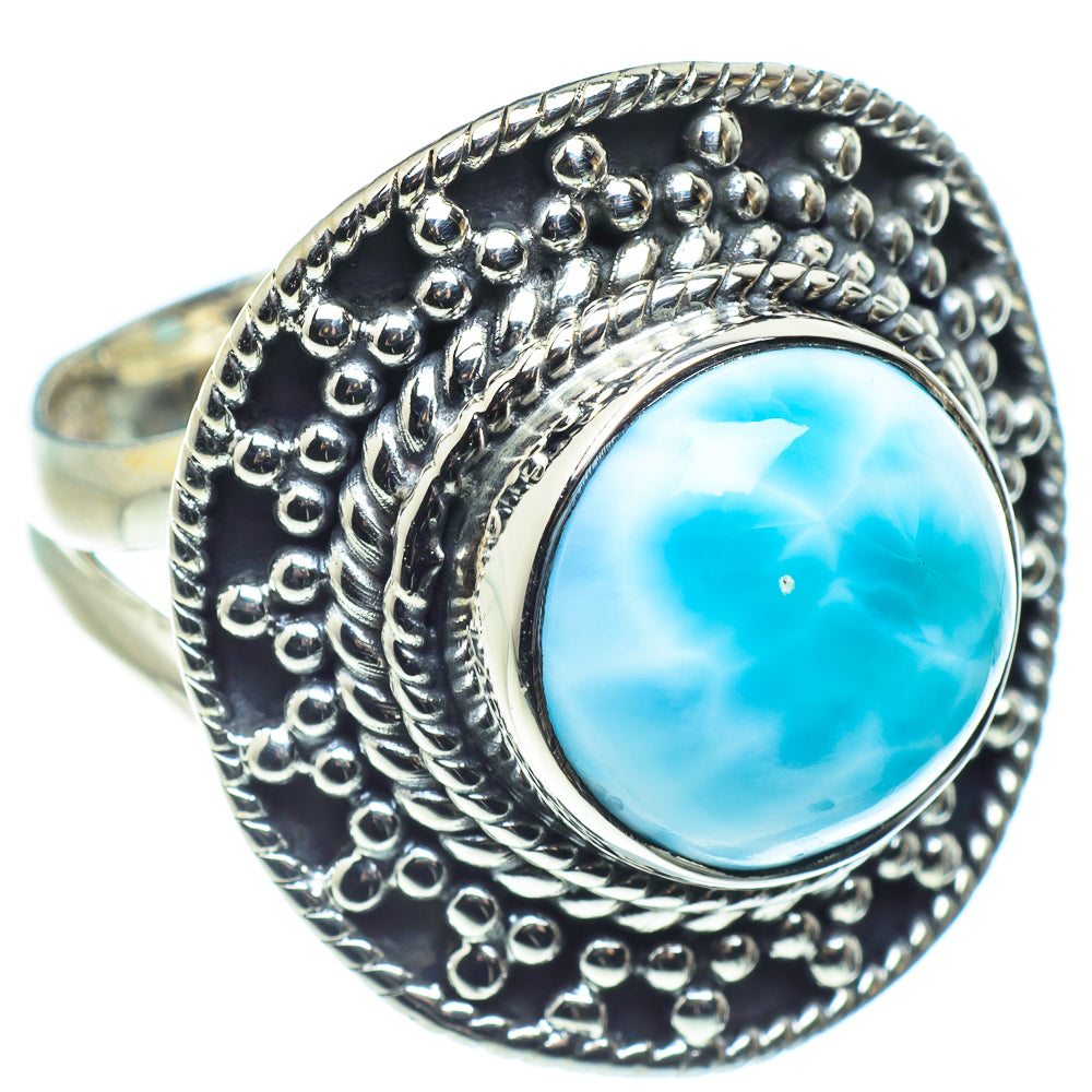 Larimar Rings handcrafted by Anasilvercos - RING58846