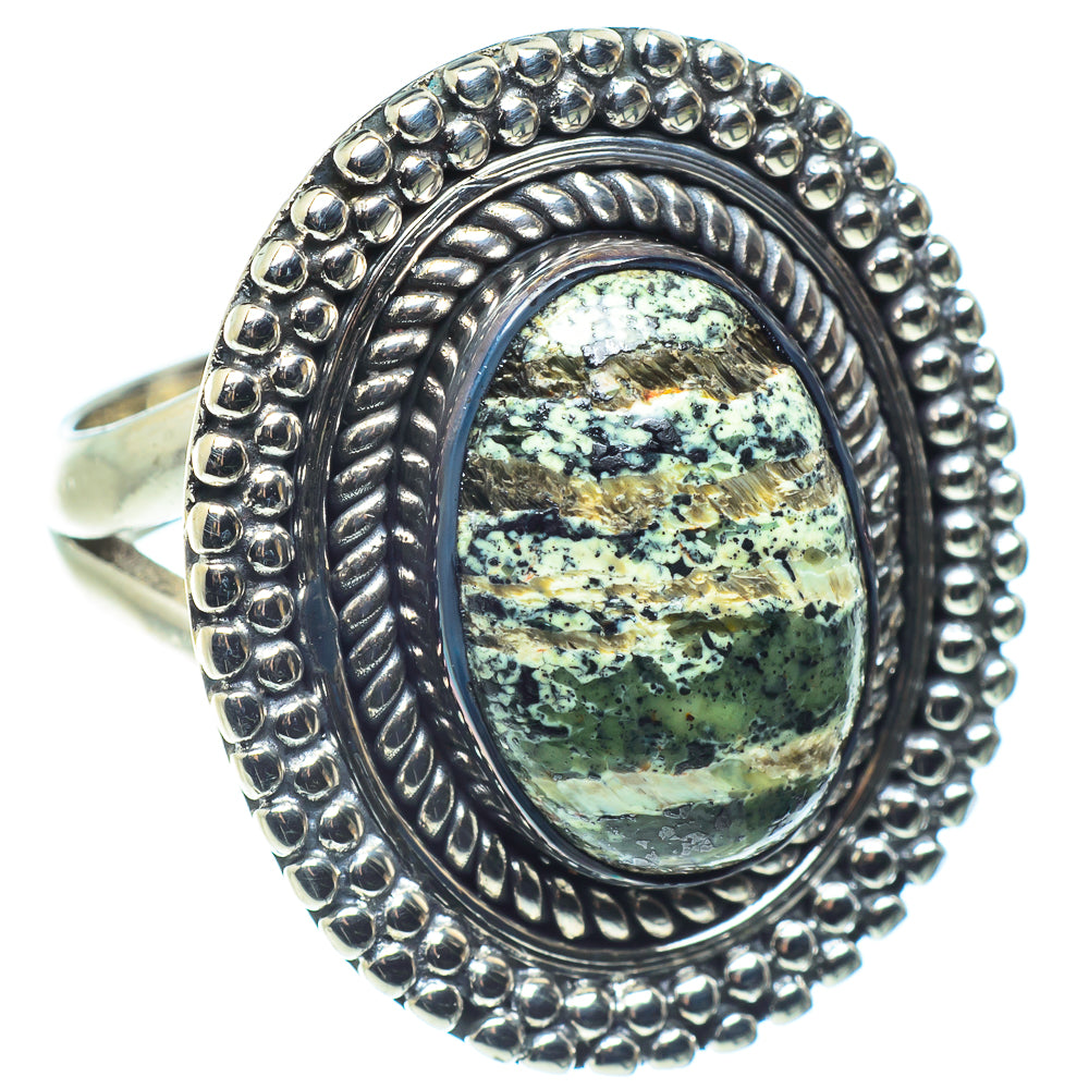 Lizard Jasper Rings handcrafted by Anasilvercos - RING58847