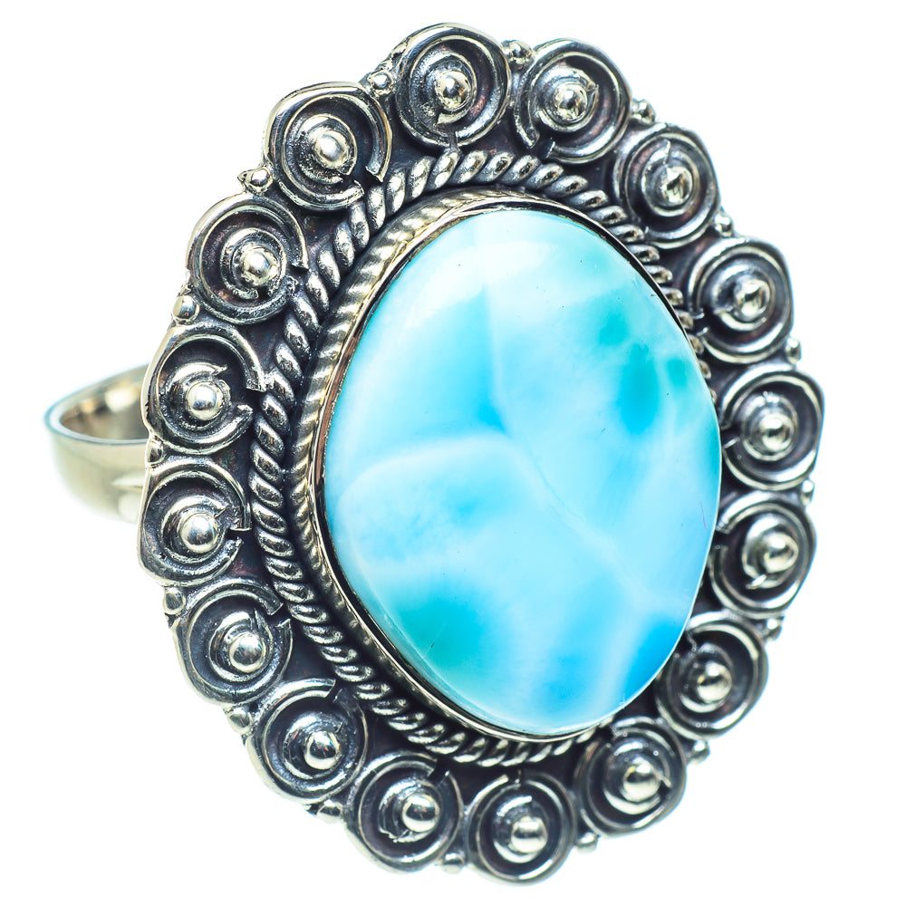 Larimar Rings handcrafted by Anasilvercos - RING58849