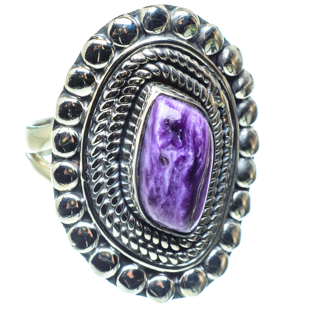 Charoite Rings handcrafted by Anasilvercos - RING58865