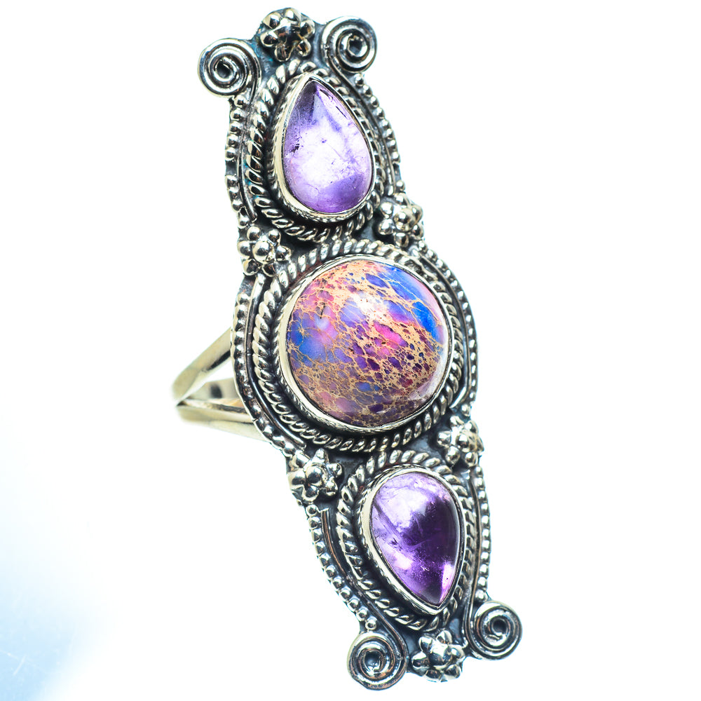Spider Web Obsidian Rings handcrafted by Anasilvercos - RING58867