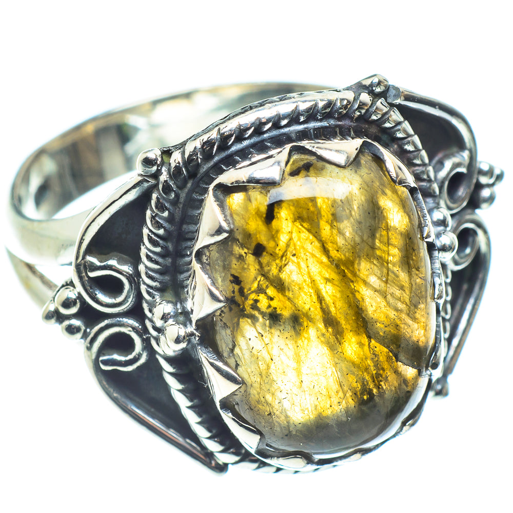 Labradorite Rings handcrafted by Anasilvercos - RING58877