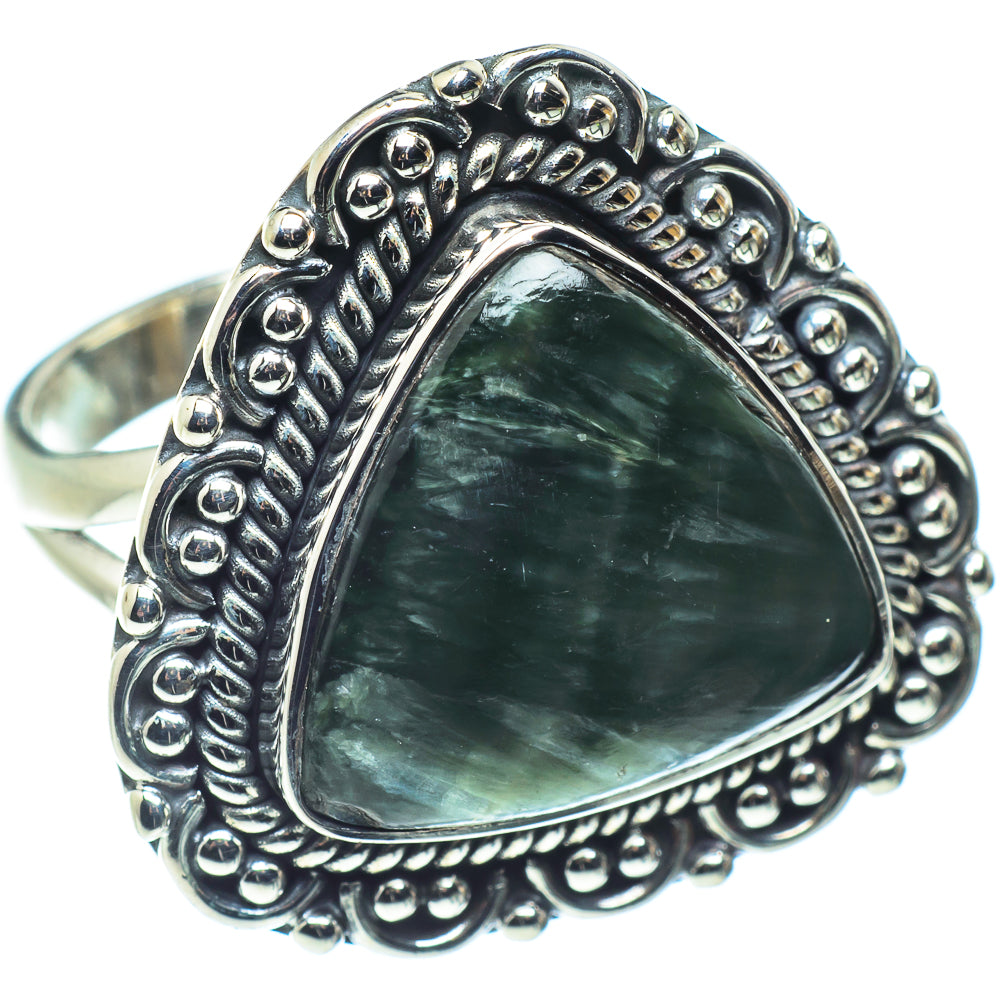 Seraphinite Rings handcrafted by Anasilvercos - RING58880