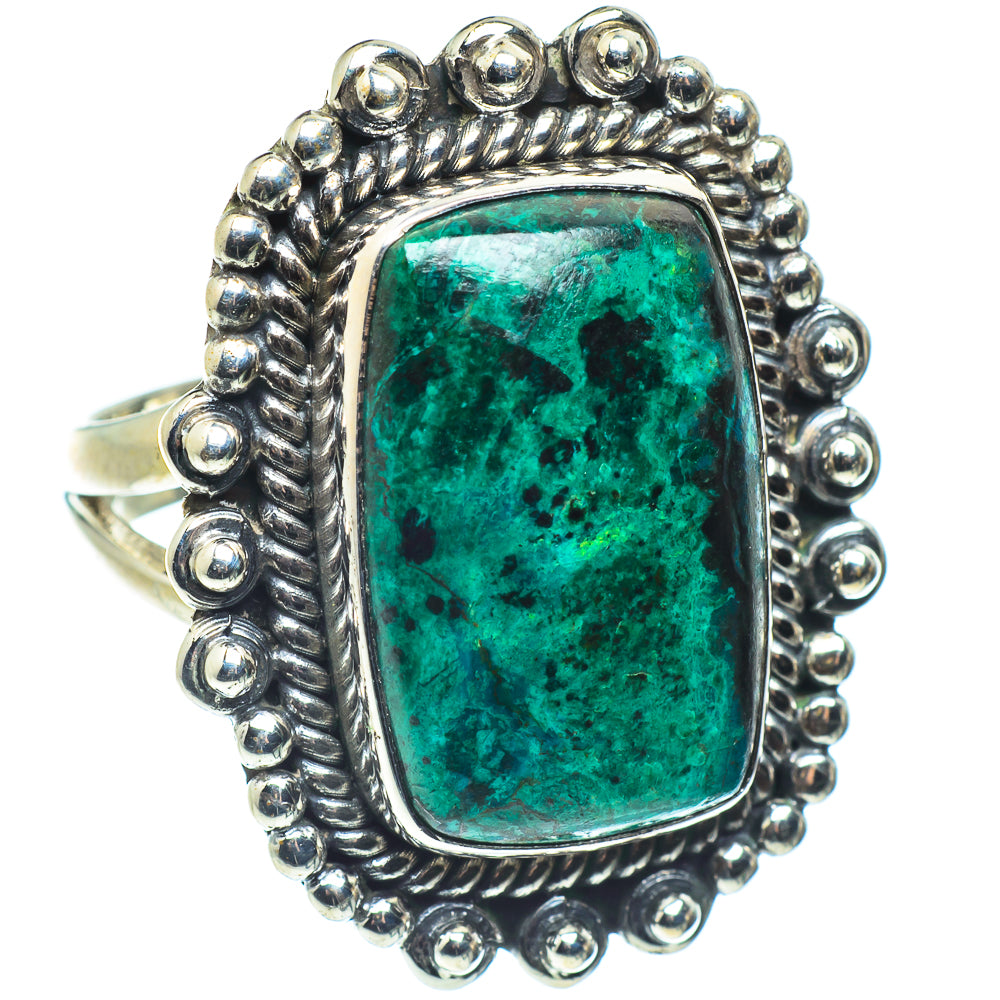 Chrysocolla Rings handcrafted by Anasilvercos - RING58893