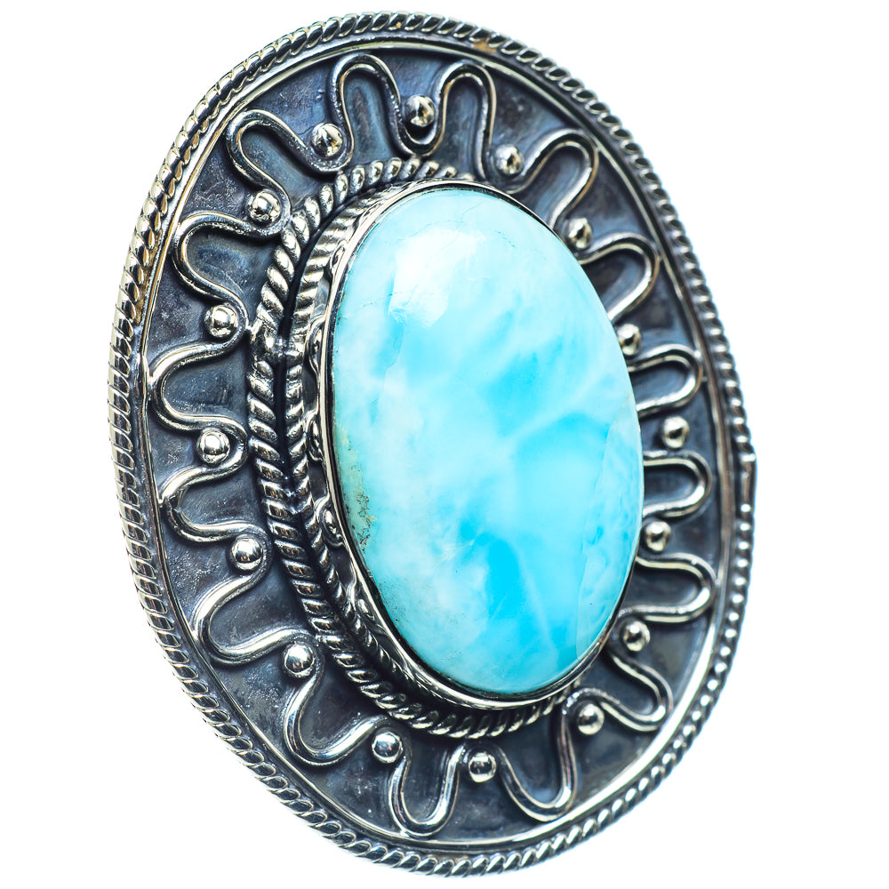 Larimar Rings handcrafted by Anasilvercos - RING58894