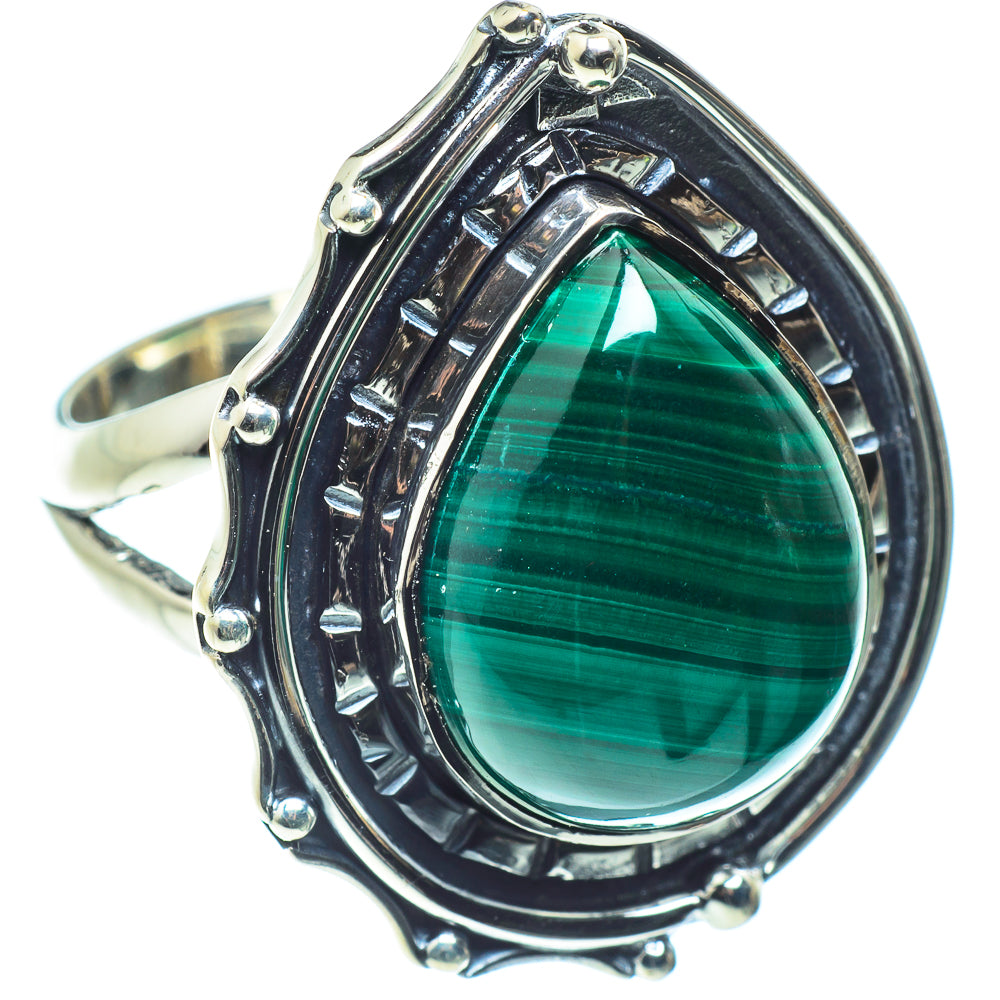 Malachite Rings handcrafted by Anasilvercos - RING58895