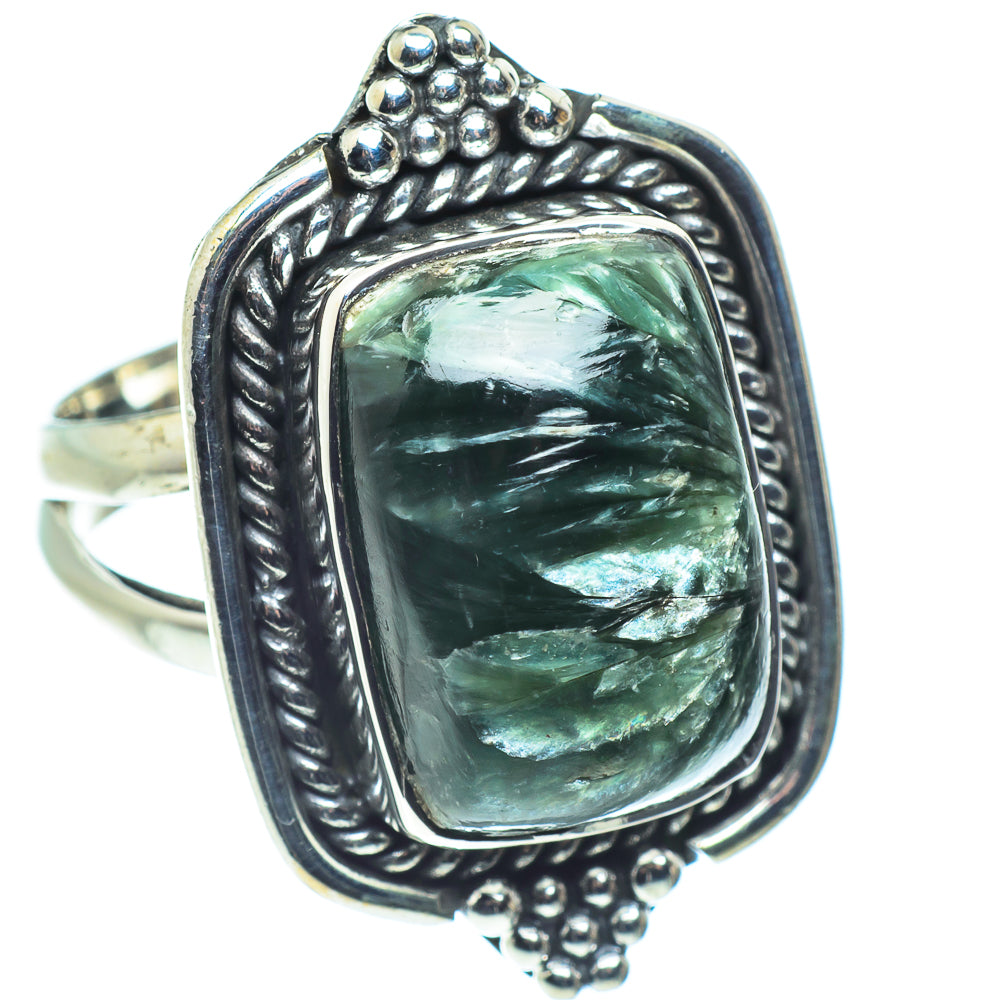 Seraphinite Rings handcrafted by Anasilvercos - RING58896