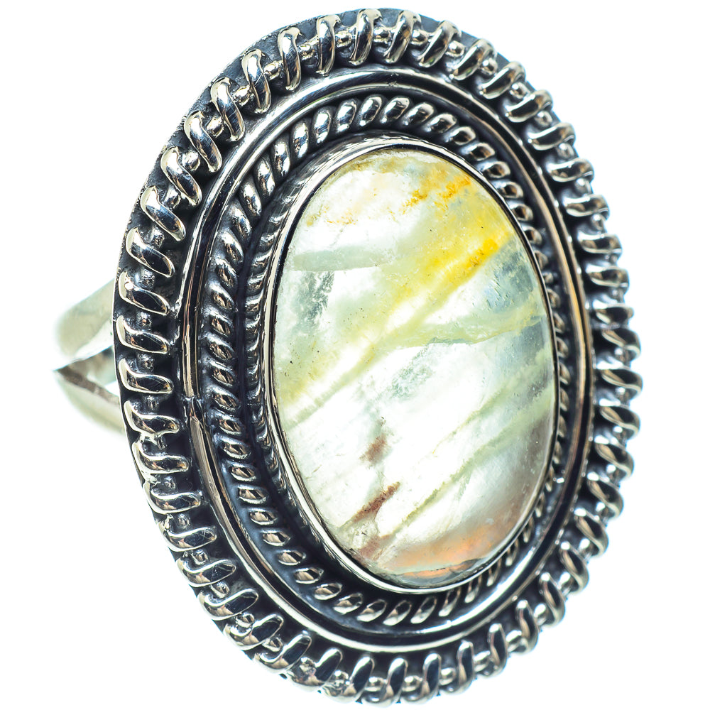 Green Fluorite Rings handcrafted by Anasilvercos - RING58926