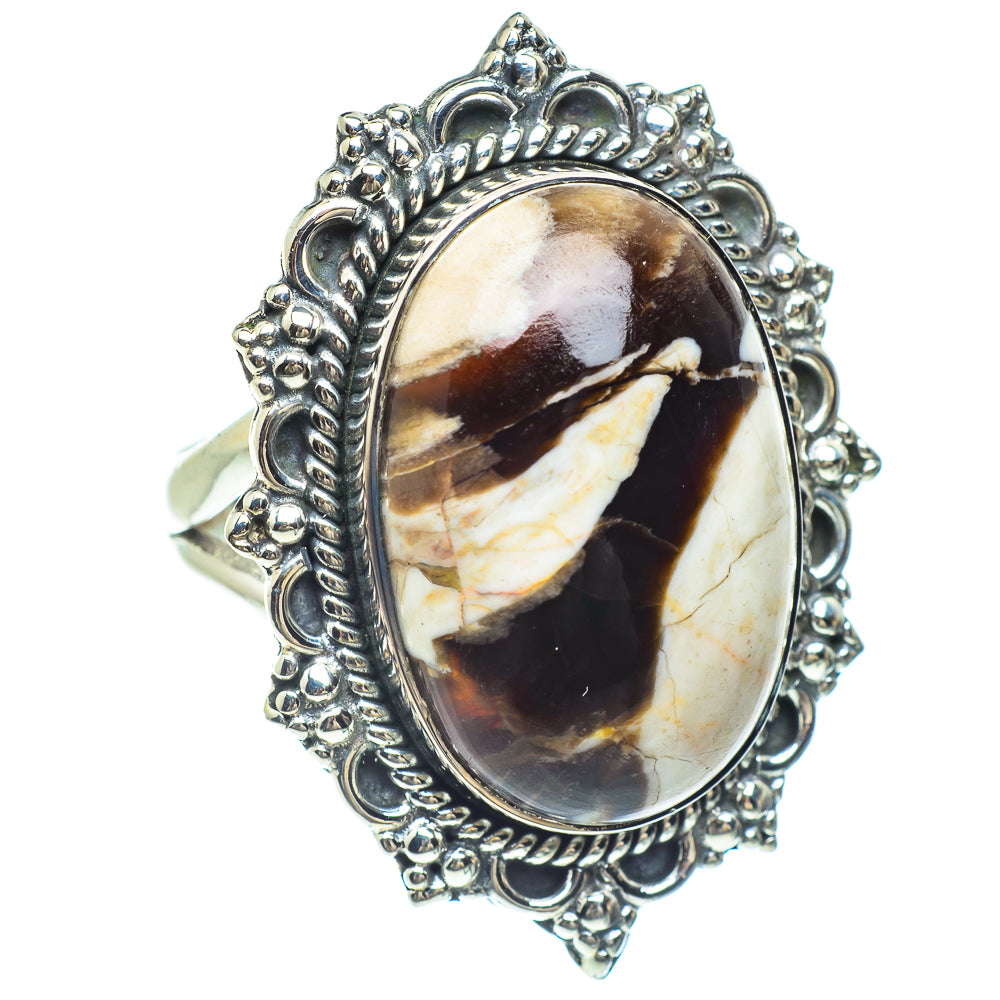 Peanut Wood Jasper Rings handcrafted by Anasilvercos - RING58935