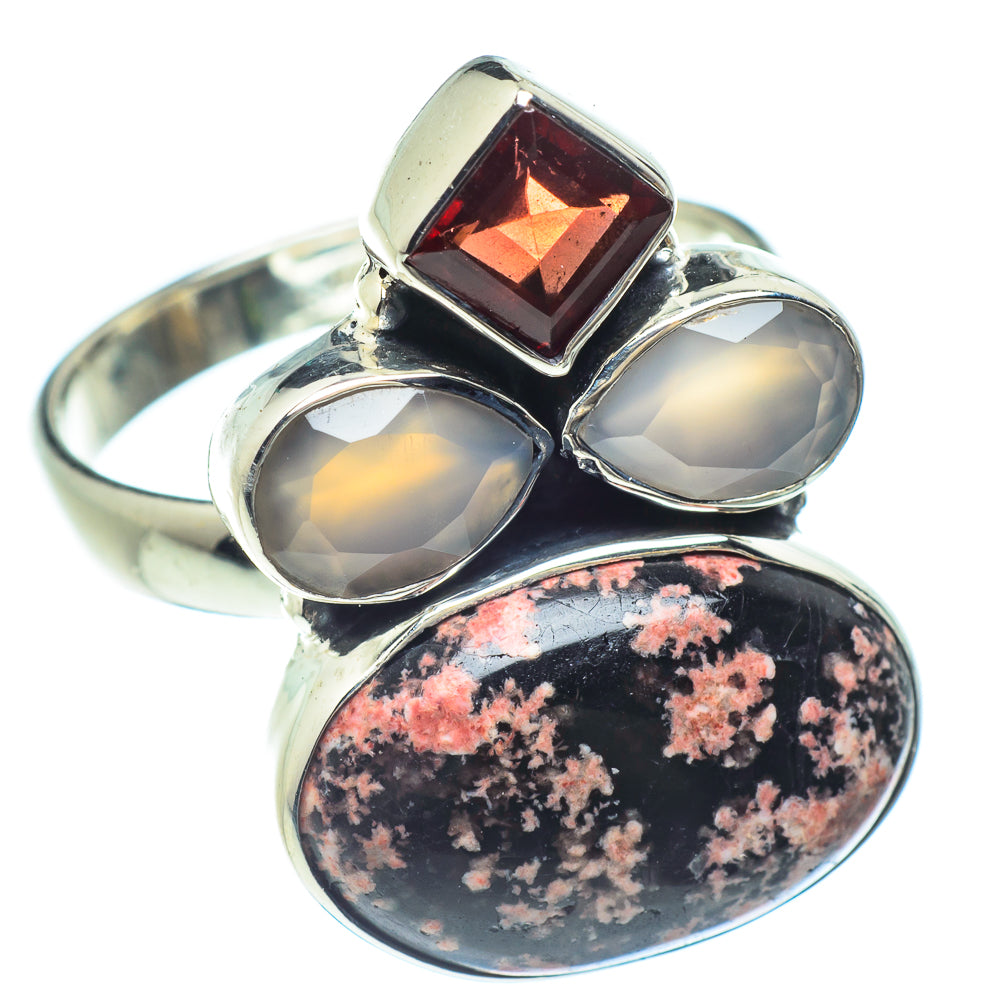 Snowflake Obsidian Rings handcrafted by Anasilvercos - RING58963