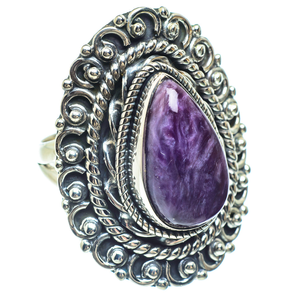 Charoite Rings handcrafted by Anasilvercos - RING58964