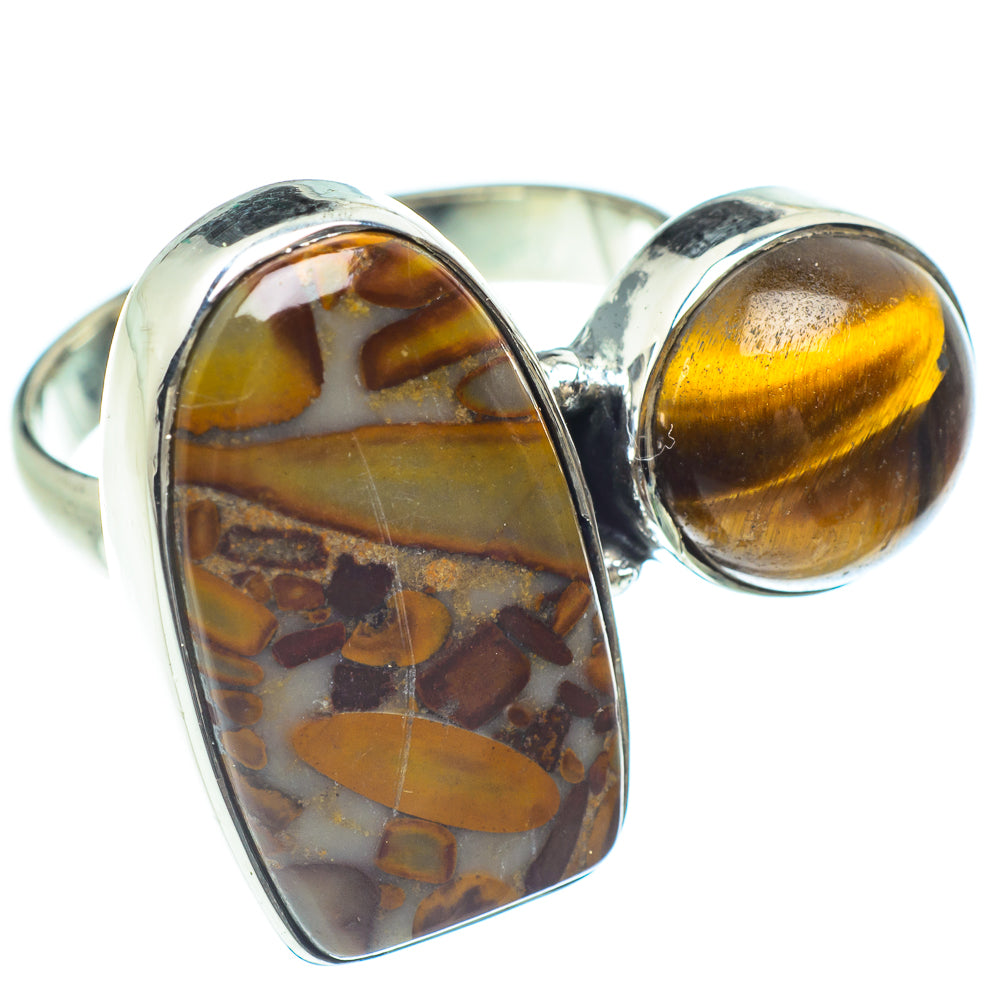 Bamboo Jasper Rings handcrafted by Anasilvercos - RING58984
