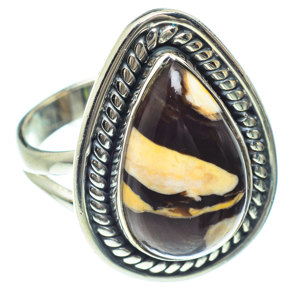 Peanut Wood Jasper Rings handcrafted by Anasilvercos - RING58996