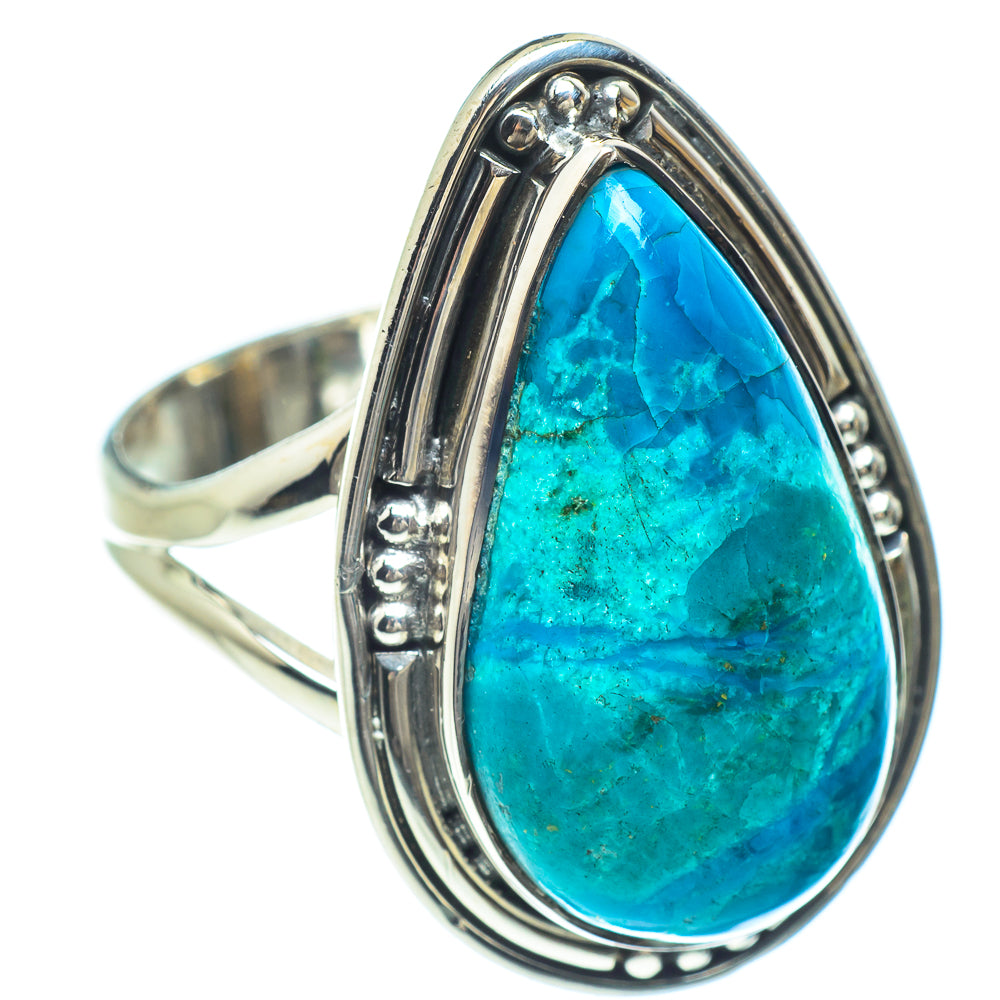 Chrysocolla Rings handcrafted by Anasilvercos - RING59002
