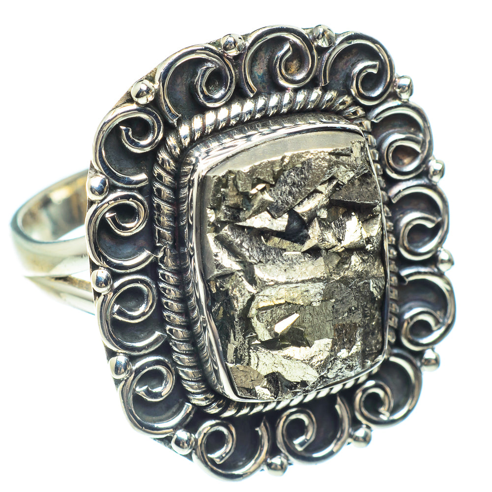 Pyrite Rings handcrafted by Anasilvercos - RING59004