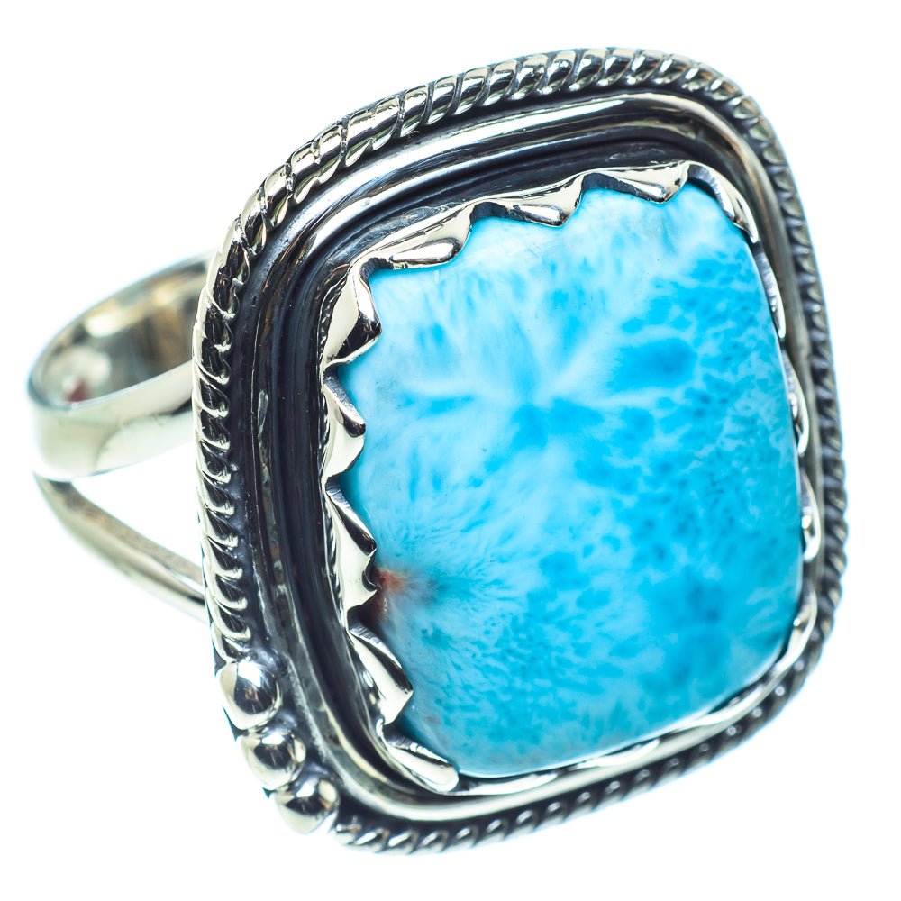 Larimar Rings handcrafted by Anasilvercos - RING59017