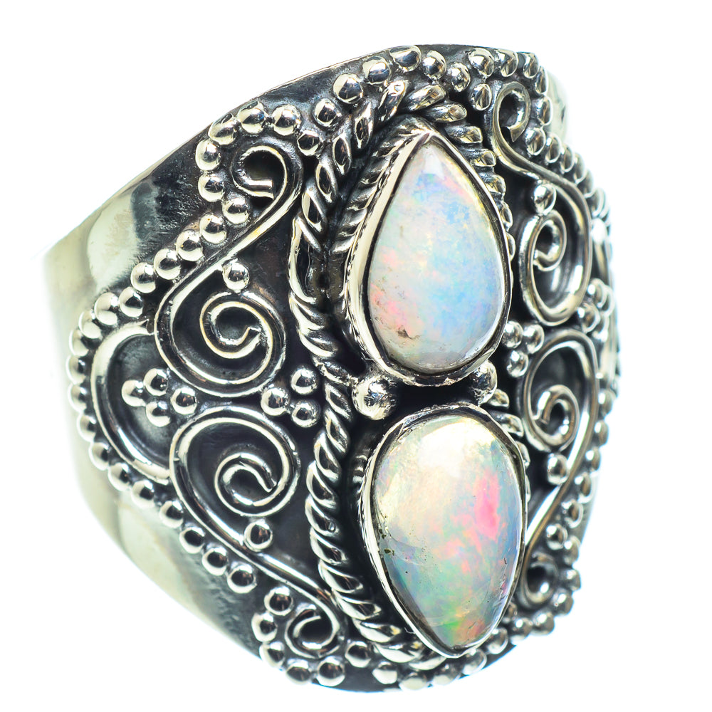Ethiopian Opal Rings handcrafted by Anasilvercos - RING59019