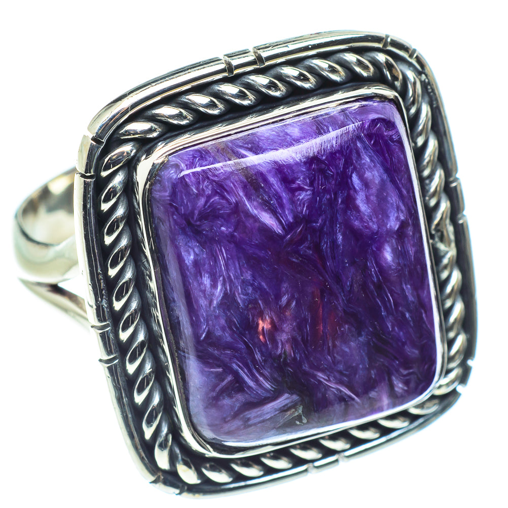 Charoite Rings handcrafted by Anasilvercos - RING59022