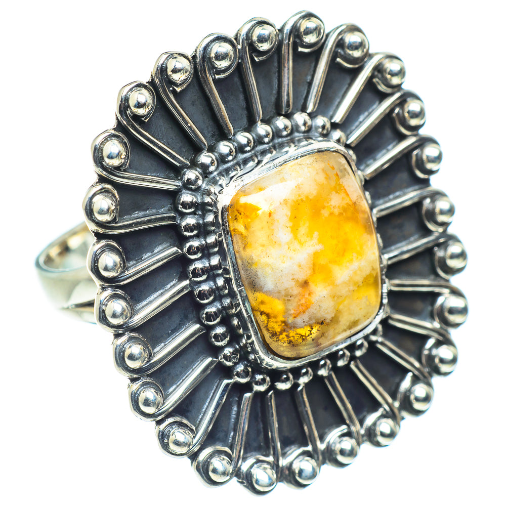 Plume Agate Rings handcrafted by Anasilvercos - RING59029 - Photo 2