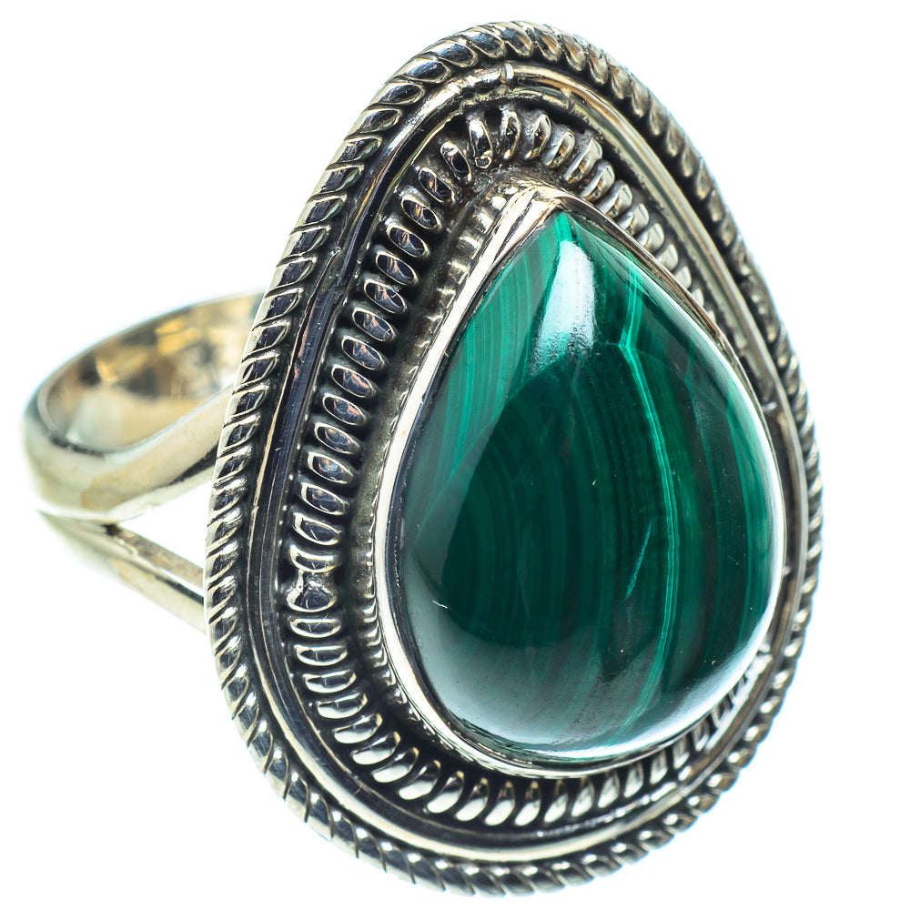 Malachite Rings handcrafted by Anasilvercos - RING59051