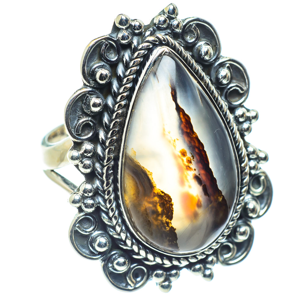 Montana Agate Rings handcrafted by Anasilvercos - RING59053